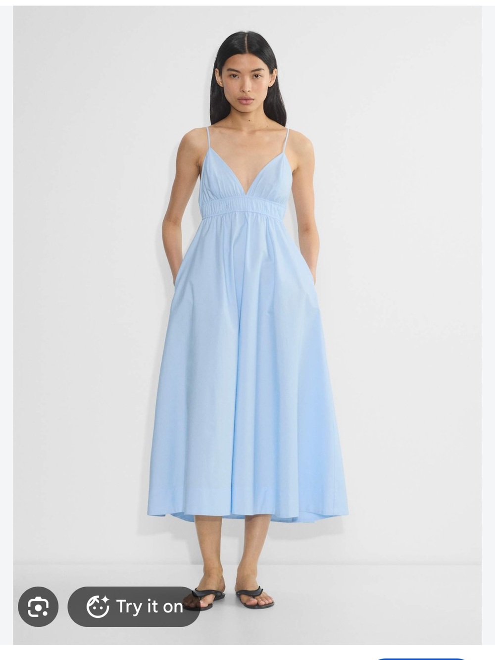 Aritzia Blue Midi Dress